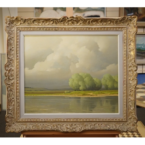 142 - § Pierre de Clausade (French, 1910-1975) 
'Rive de la Loire' 
signed lower left, 
oil on canvas, 
45... 