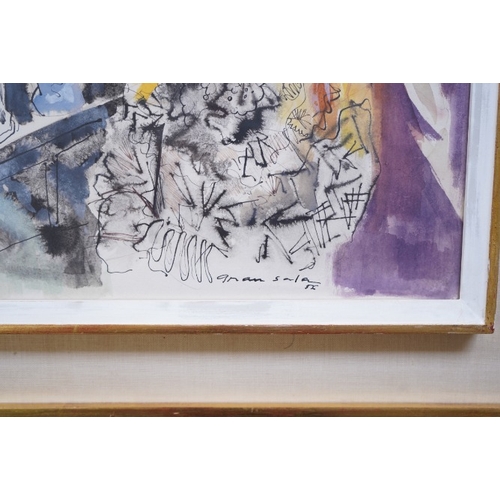 144 - § Emilio Grau-Sala (Spanish, 1911-1975) 
Girl with red hair in an interior,
1956, 
signed and dated ... 