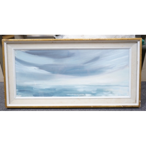 171 - § John Hitchens (b. 1940) 
'Clouds Sweeping Low' 
1965, 
signed lower right, 
further signed, titled... 