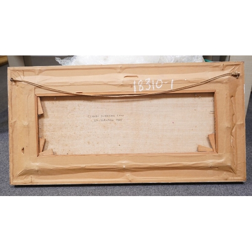 171 - § John Hitchens (b. 1940) 
'Clouds Sweeping Low' 
1965, 
signed lower right, 
further signed, titled... 