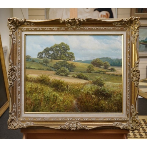 175 - § David Dipnall (1941-2023) 
'The Path Through the Corn' 
1999, 
signed lower right, 
oil on canvas,... 