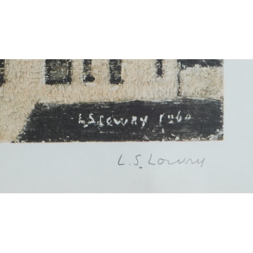 18 - § Laurence Stephen Lowry RBA, RA  (1887-1976)'Station Approach'signed in pencil to the margin lower ... 