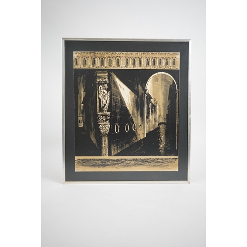30 - § John Piper OM, CH  (1903-1992)'Death in Venice (side panel left)'(Levinson 224),1973,signed and nu... 