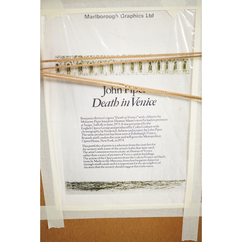 30 - § John Piper OM, CH  (1903-1992)'Death in Venice (side panel left)'(Levinson 224),1973,signed and nu... 