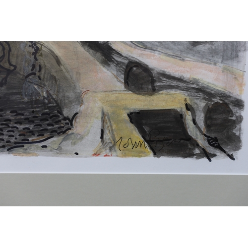 31 - Attributed to John Piper OM, CH (1903-1992)
Horses and riders in Southern Spain, c.1950
signed in in... 