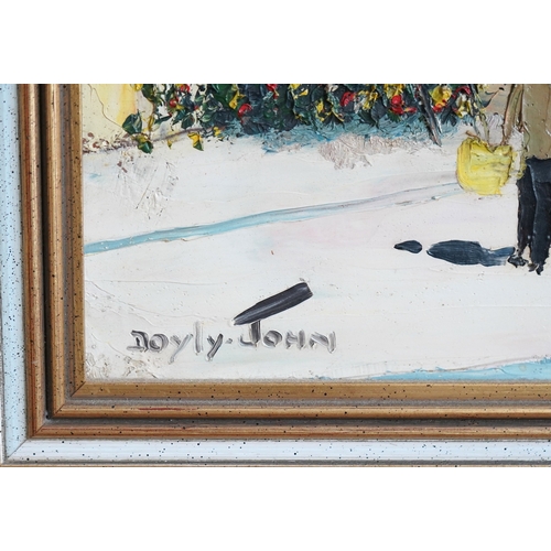 40 - § Cecil Rochfort D'Oyly John  (1906-1993)'Coastal Town, French Riviera'signed lower left,oil on boar... 