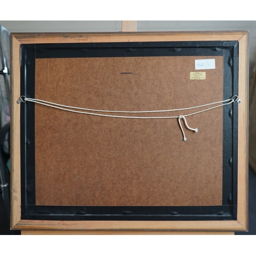 40 - § Cecil Rochfort D'Oyly John  (1906-1993)'Coastal Town, French Riviera'signed lower left,oil on boar... 