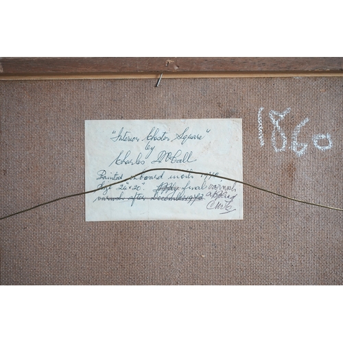 41 - § Charles James McCall  (1907-1989)'Interior, Chester Square'1972,signed and dated upper right,furth... 