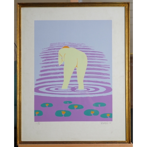 45 - § Marek Zulawski  (Polish, 1908-1985)'Zuzanna i Starsi (Susanna and the Elders)'1975,a suite of six ... 