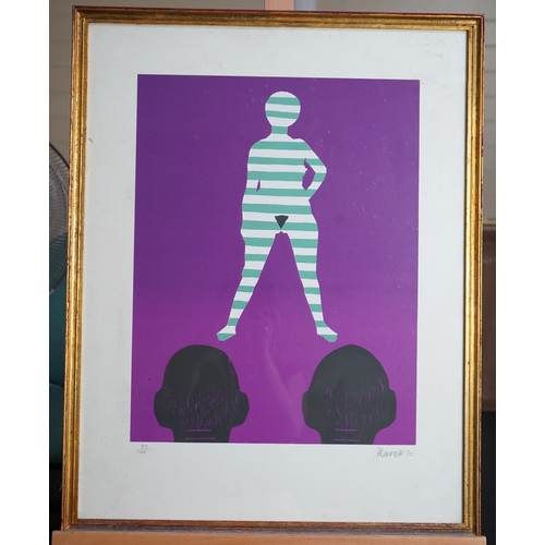 45 - § Marek Zulawski  (Polish, 1908-1985)'Zuzanna i Starsi (Susanna and the Elders)'1975,a suite of six ... 