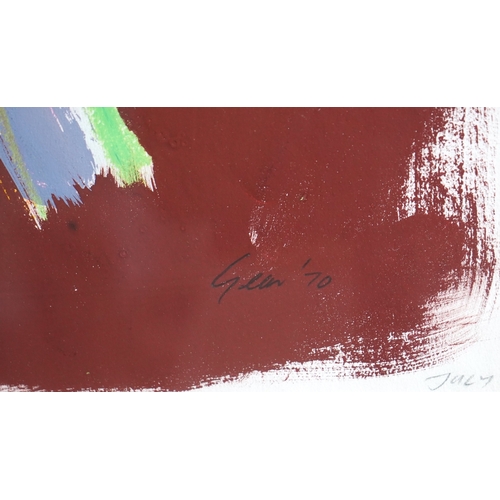 58 - § William Gear RA RBSA  (1915-1997)'Fluid Yellow, July 1970'signed and dated lower right,mixed media... 