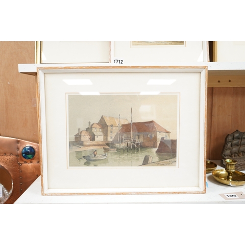1704 - 19th century English School, An Austrian brig off Trieste, watercolour, together with two other wa... 