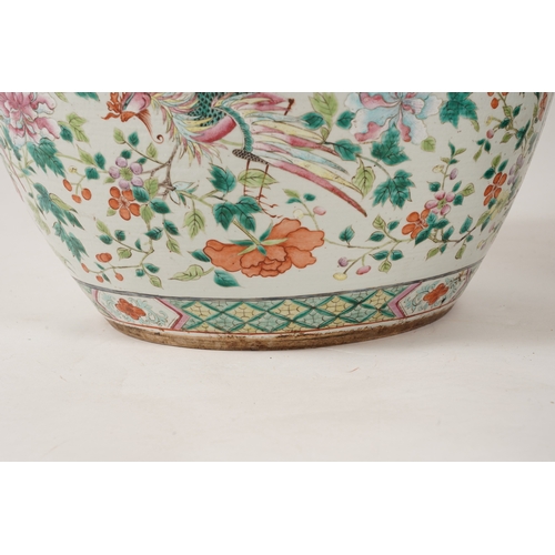 A good pair of large Chinese famille rose fish bowls, 19th century ...