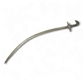 A 19th century Indian sword shamshir, with curved single edged blade ...