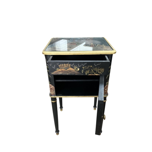 2051 - A pair of OKA 'Xin' bedside chests, width 45cm, depth 37cm, height 79cm