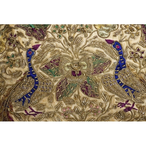 2457 - An Indian metallic thread tea cosy-33cm wide at base