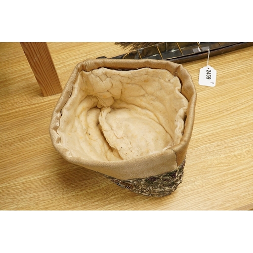 2457 - An Indian metallic thread tea cosy-33cm wide at base
