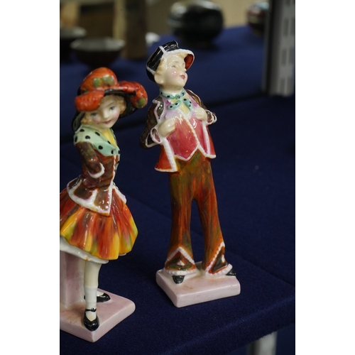 2471 - A pair of Royal Doulton figures, Pearly Boy, HN2055, and Pearly Girl, HN2036, 15cm high
