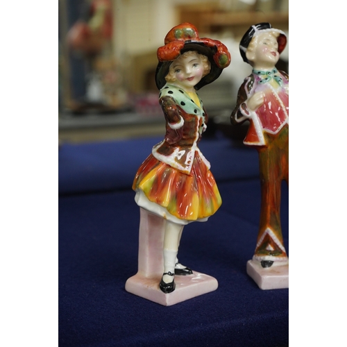 2471 - A pair of Royal Doulton figures, Pearly Boy, HN2055, and Pearly Girl, HN2036, 15cm high