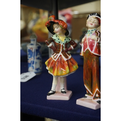 2471 - A pair of Royal Doulton figures, Pearly Boy, HN2055, and Pearly Girl, HN2036, 15cm high