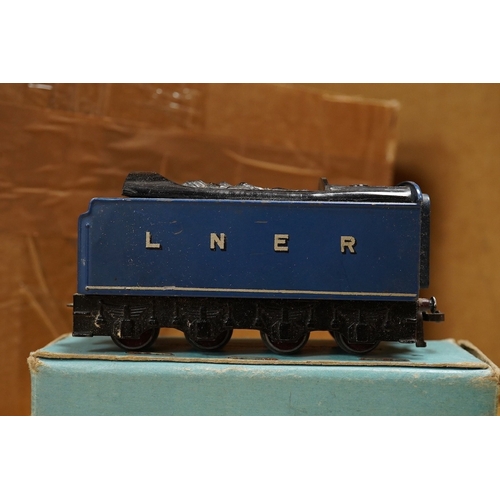 254 - A collection of Hornby Dublo railway for 3-rail running, including three boxed locomotives; an LNER ... 