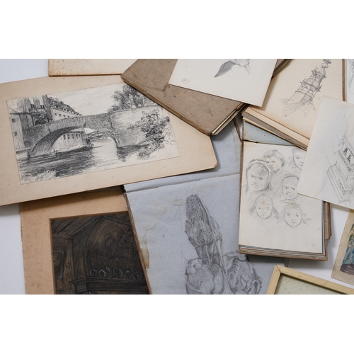 1 - Henry Wilson (1864-1934): An archive of material, including figural studies, interiors, architectura... 