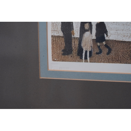 27 - § Laurence Stephen Lowry RBA, RA  (1887-1976)'Crime Lake'1972,apparently unsigned,Fine Art Trade Gui... 