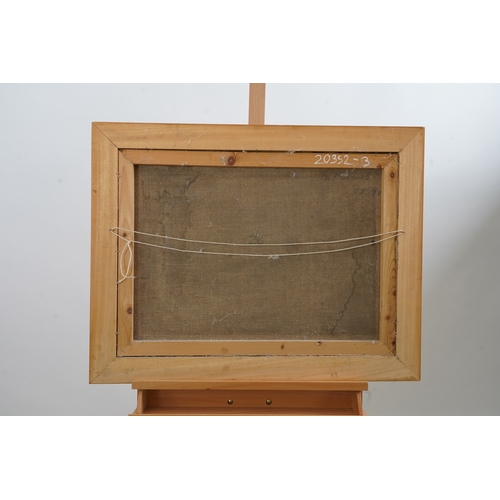 60 - Boris Pavlovich Nakhalov  (Russian, 1925-2008)Bedroom interior,1954,signed and dated lower right,oil... 