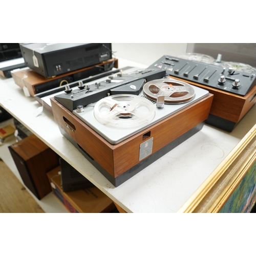 Two Bang & Olufsen Beocord 2000 reel to reel tape recorders, one ...