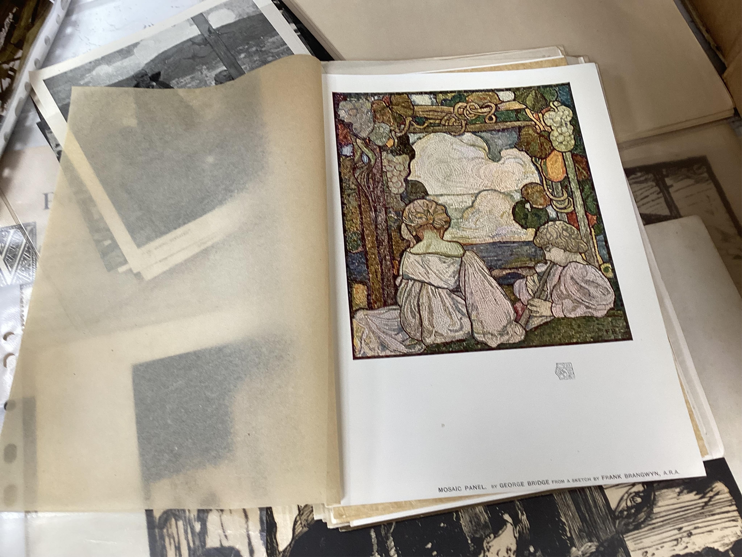 After Frank Brangwyn RA RWS RBA (1867-1956), a collection of unframed ...