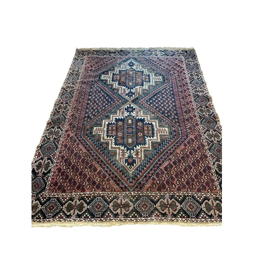 1069 - An Afshar geometric rug, 208 x 145cm