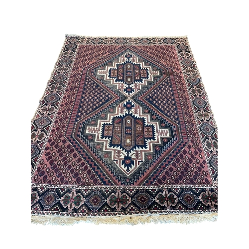 1069 - An Afshar geometric rug, 208 x 145cm