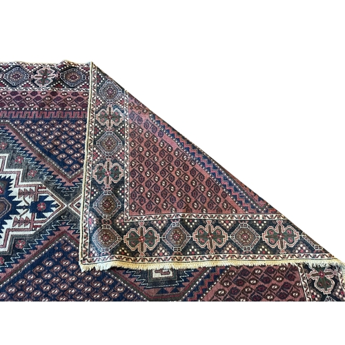 1069 - An Afshar geometric rug, 208 x 145cm