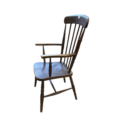 1099 - A Victorian elm and beech Windsor comb back armchair, width 49cm, depth 46cm, height 103cm