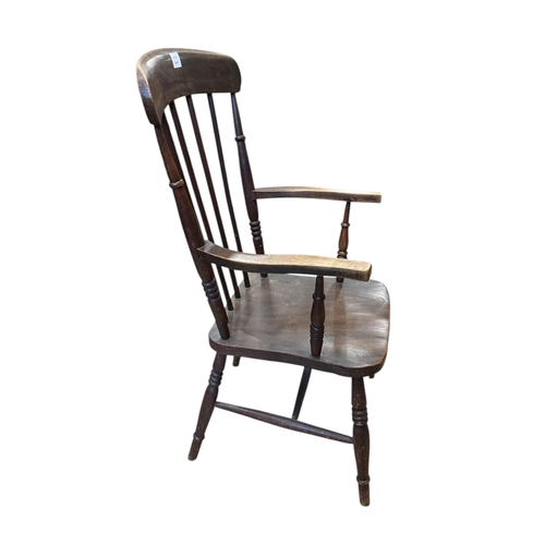 1099 - A Victorian elm and beech Windsor comb back armchair, width 49cm, depth 46cm, height 103cm