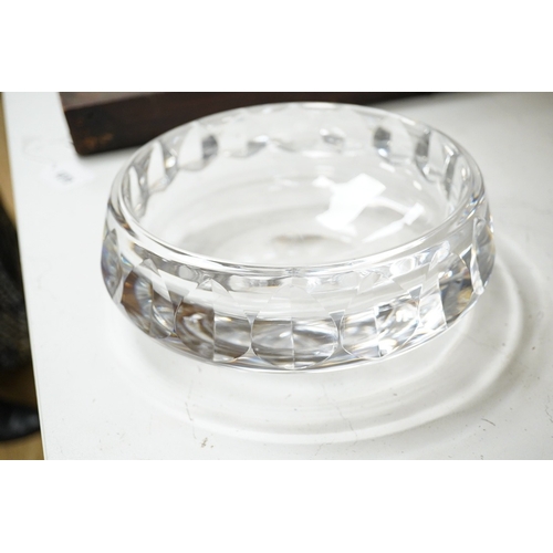 1273 - An Orrefors glass dish / bowl, diameter 22cm, height 8.5cm