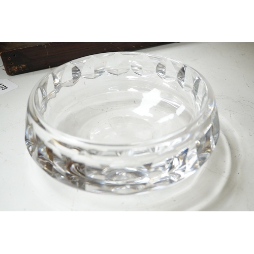 1273 - An Orrefors glass dish / bowl, diameter 22cm, height 8.5cm
