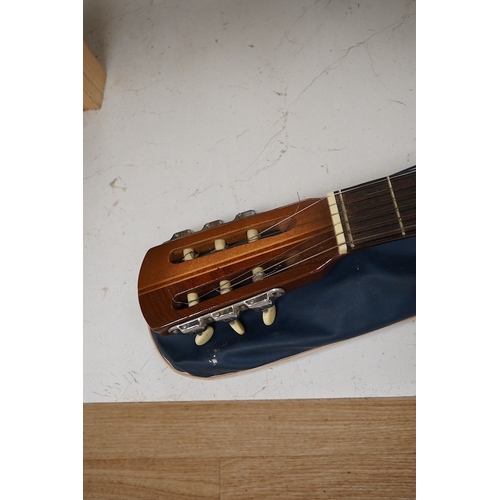 1279 - A Eko P 12 acoustic guitar with carry case