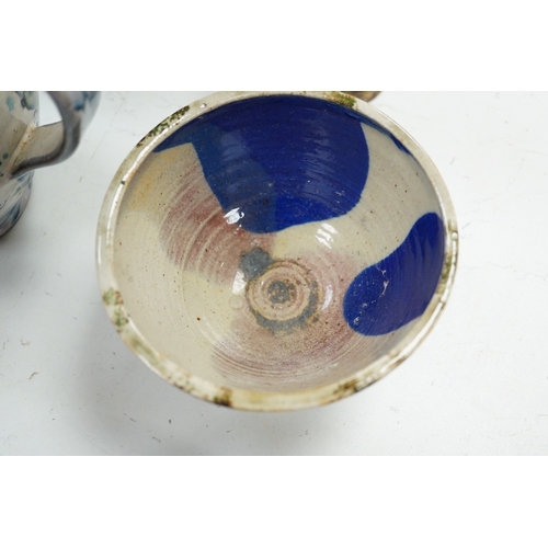 1287 - A Royal Doulton bowl and a collection of  mixed of Studio pottery, vases jugs etc, tallest vase 40cm... 