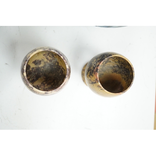 1287 - A Royal Doulton bowl and a collection of  mixed of Studio pottery, vases jugs etc, tallest vase 40cm... 