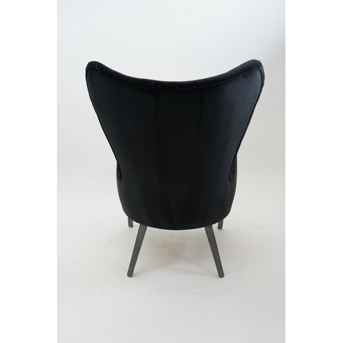 129 - Ernest Race (1913-1964) for Race Furniture: A 'DA1' armchair, designed in 1946, upholstered overall ... 