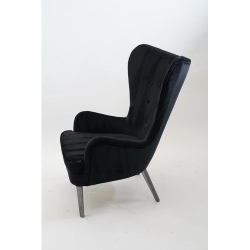 129 - Ernest Race (1913-1964) for Race Furniture: A 'DA1' armchair, designed in 1946, upholstered overall ... 