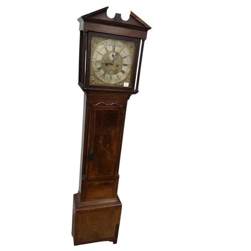 8 - An early 19th century Irish mahogany eight day longcase clock by Thomas Kennedy, Armagh, height 220c... 