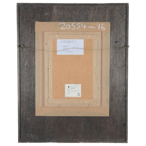 10 - Mabel Alington Royds  (1874-1941)'Rooftops, Benares'bustling Indian street scene,oil on canvas board... 