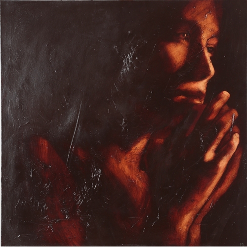 172 - §  Mark Demsteader  (b. 1963)'Half light study I'monogrammed lower right,signed and titled to a labe... 