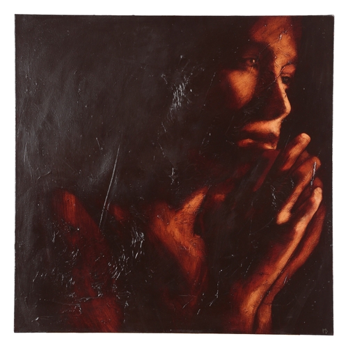 172 - §  Mark Demsteader  (b. 1963)'Half light study I'monogrammed lower right,signed and titled to a labe... 