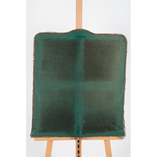 73 - An early 19th century Jacobean revival floral wool worked panel, possible originally a chair back, e... 