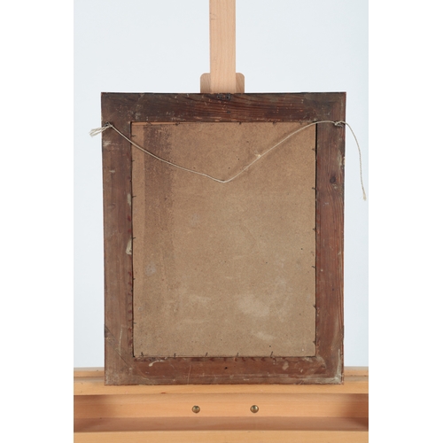 77 - Two 19th century framed Danish colourfully embroidered beadwork pictures. One of a farmyard scene wi... 