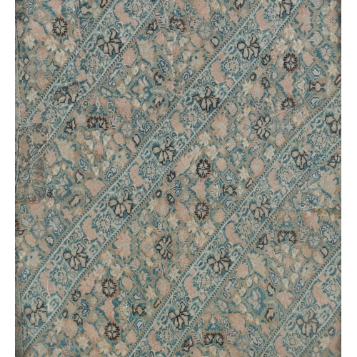 79 - An early to mid 19th century Persian finely needleworked framed panel. worked with mixed finely spun... 