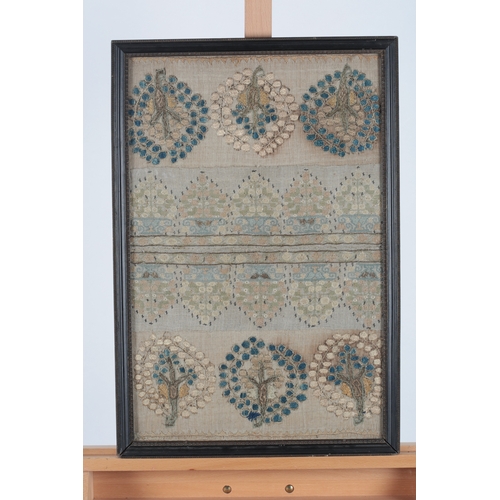 81 - Two framed 19th century Turkish framed embroideries, one of two sets of Turkish embroidered towels e... 